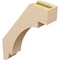Ekena Millwork 3-inch W x 14-inch D x 18-inch H Aspen Rough Cedar Woodgrain TimberThane Knee Brace, Primed BRCUR03X14X18ASPRCPR - alternate 4